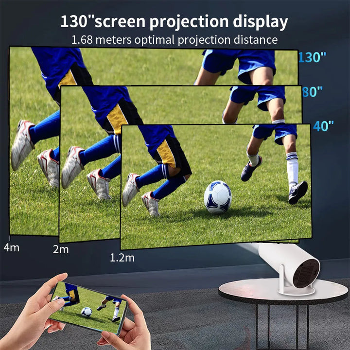 Android 11 4k mini Projektor LED Heimkino 720p HDMI Beamer